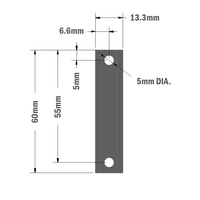 41-330-0 MODULAR SOLUTIONS PROFILE FASTNER 60MM LONG ROLL IN T-SLOT BAR